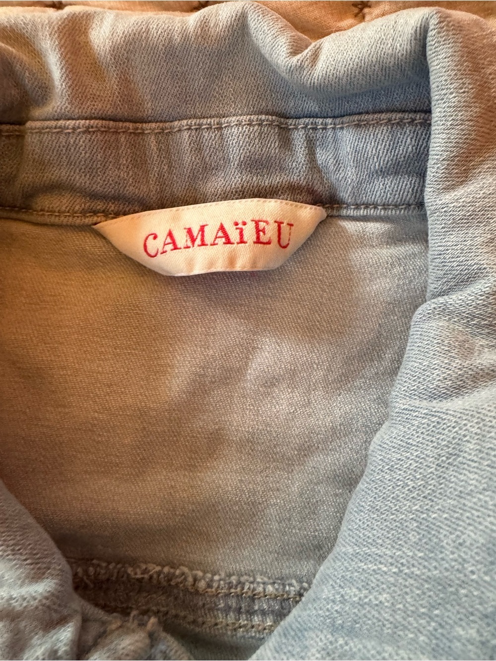 0013 Women's Light Blue Denim Jean Jacket - Classic Casual Layer - Picture 4 of 4